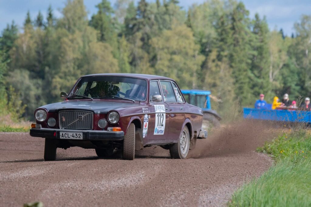 Volvo 164 historic rally car